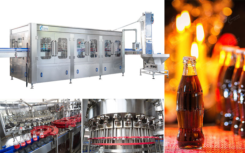 玻璃瓶可樂(lè)汽水灌裝線 玻璃瓶可樂(lè)汽水灌裝線